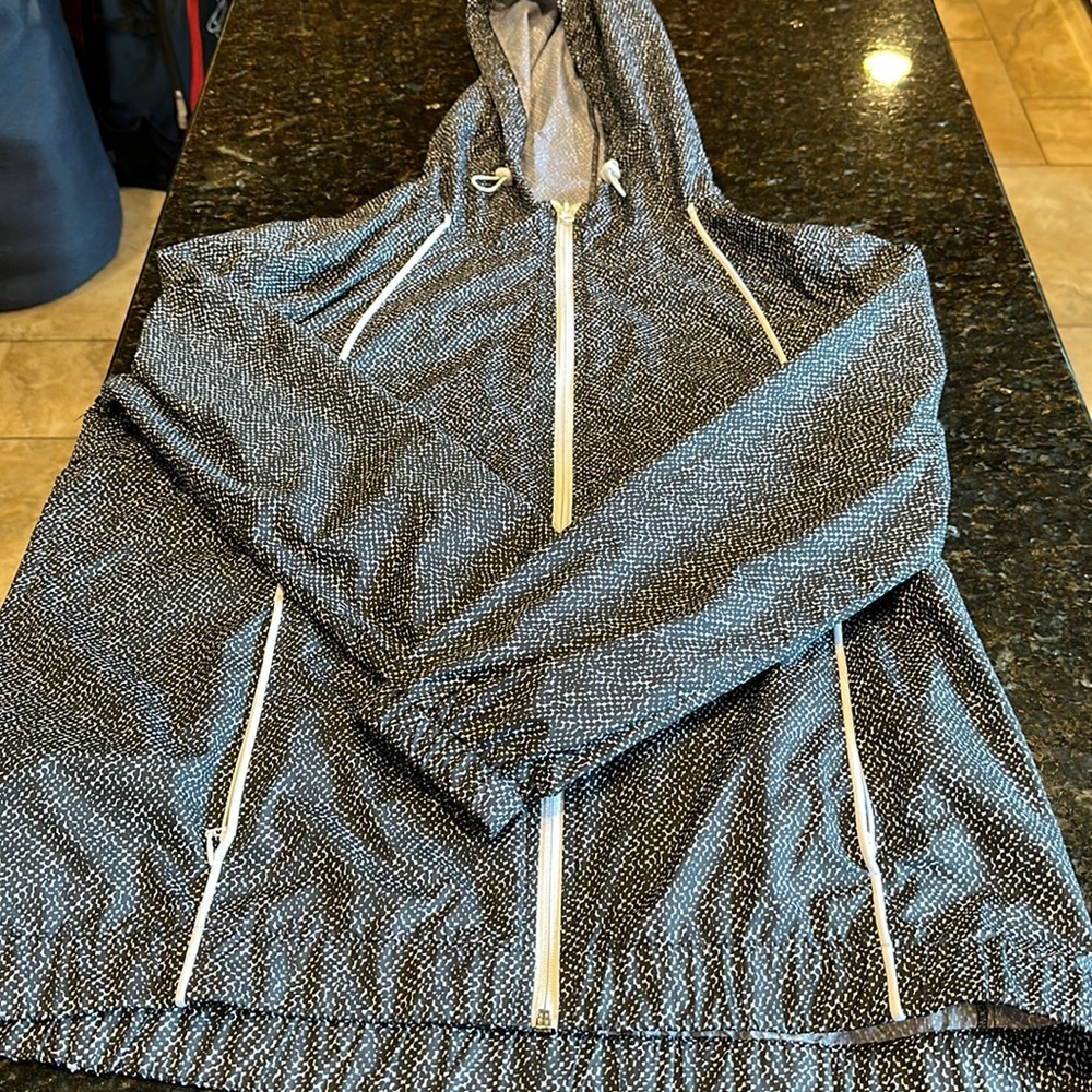 T by Talbots windbreaker with hood.